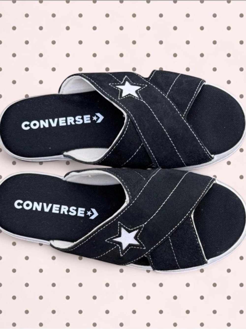 Converse Black Star Slide Sandals